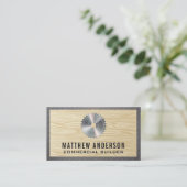 Rundsäge | Holzkörner und -stahl Visitenkarte (Stehend Vorderseite)