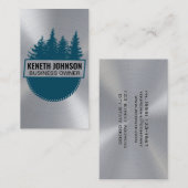 Rundsäge | Holzsymbol Visitenkarte (Vorne/Hinten)