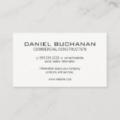 Rundsäge | Ingenieurwesen | Architekt Visitenkarte (Rückseite)