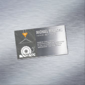 Rundsäge | Kranich | Stahl | Bau Magnetische Visitenkarte (Beispiel)