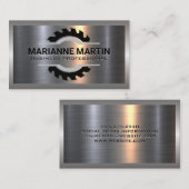 Rundsäge | Metallaluminium Visitenkarte (Vorne/Hinten)