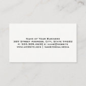 Rundsäge und Hammer | Wood Business Card Visitenkarte (Rückseite)