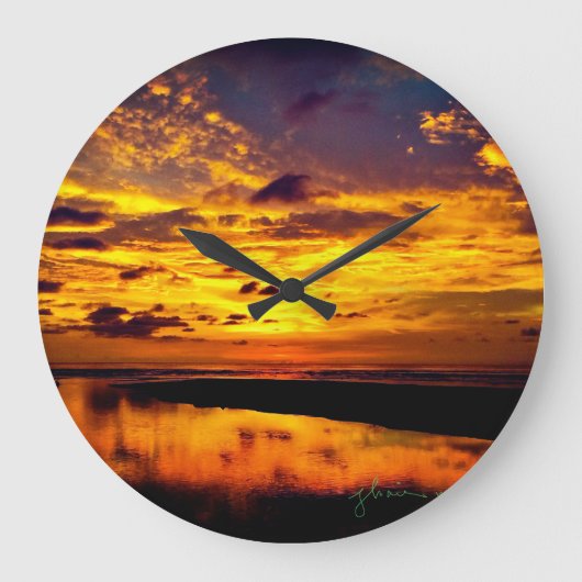 Rundschalenuhr Große Wanduhr (Vorderseite)