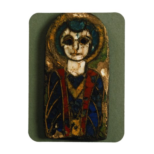 Rundschild, die Christus oder einen Heiligen darst Magnet (Vertikal)