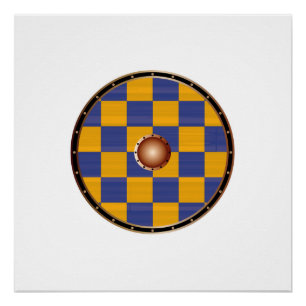 Rundschild mit der Flagge der Surrey Poster