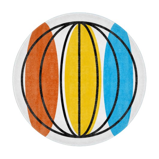 Rundschleifbrett Schneidebrett (Vorderseite)