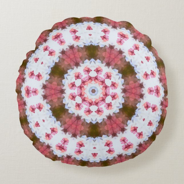 Rundschmuck, Mandala Rundes Kissen (Vorderseite)