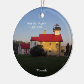 Rundschmuck Port Washington Lighthouse Keramik Ornament (Links)