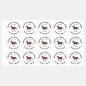 Rundschreiben für Logos Geschäftszeichen Schwarzer Etiketten (Blatt)