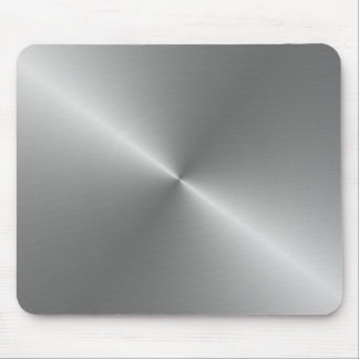 Rundschreiben gebürsteter Stahl Mousepad