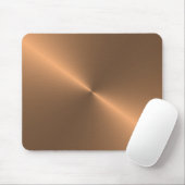 Rundschreiben gebürstetes Kupfer Mousepad (Mit Mouse)
