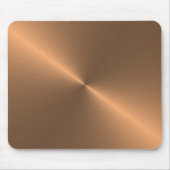 Rundschreiben gebürstetes Kupfer Mousepad (Vorne)