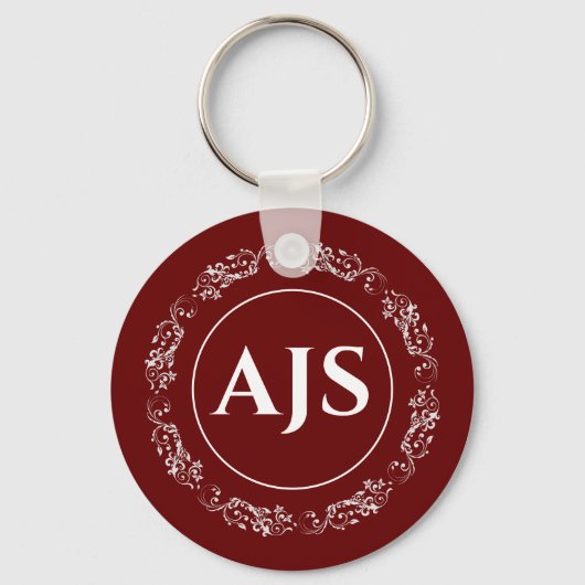 Rundschreiben mit Initials Monogramm. Schlüsselanhänger (Vorderseite)