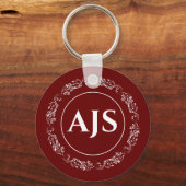 Rundschreiben mit Initials Monogramm. Schlüsselanhänger (Vorderseite)