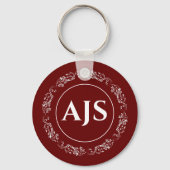 Rundschreiben mit Initials Monogramm. Schlüsselanhänger (Rückseite)