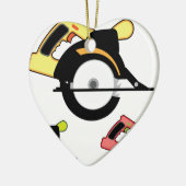 Rundschreiben sah abgeschiedenes keramikornament (Links)