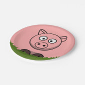 Rundschwanz Pappteller (Schrägansicht)