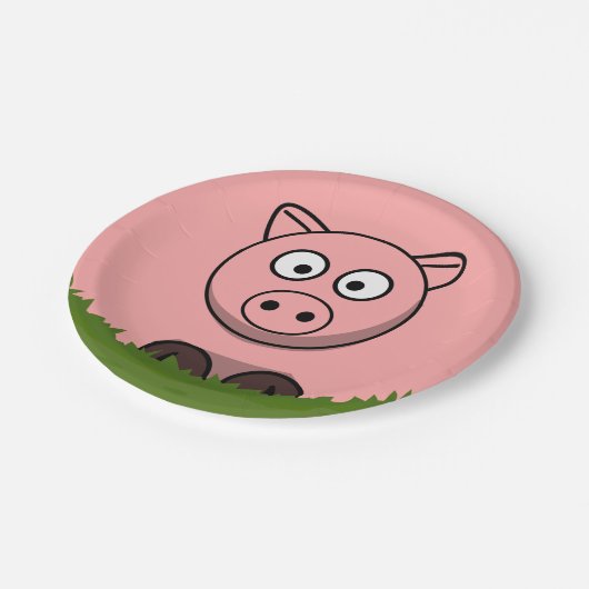 Rundschwanz Pappteller (Schrägansicht)