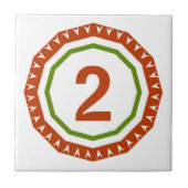 Rundspanischer Brief-Haus-Nummernschild Fliese (Vorderseite)