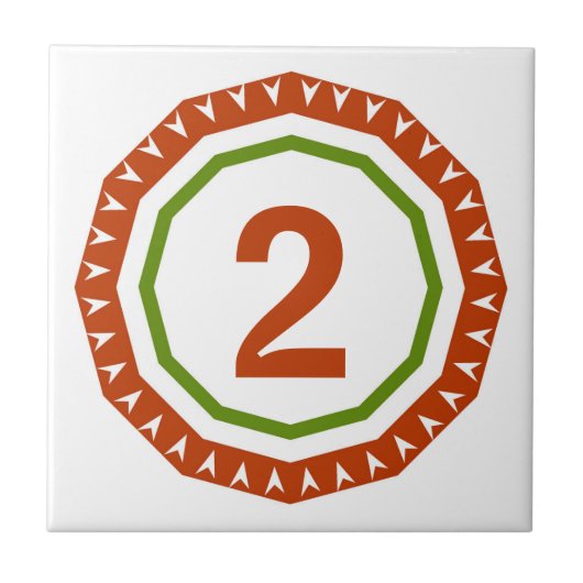 Rundspanischer Brief-Haus-Nummernschild Fliese (Vorderseite)