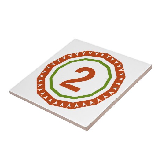 Rundspanischer Brief-Haus-Nummernschild Fliese (Seite)