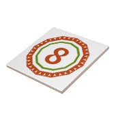 Rundspanischer Brief-Haus-Nummernschild Fliese (Seite)