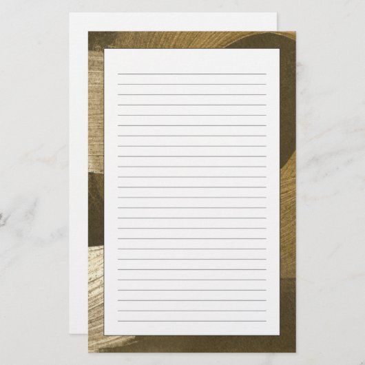 Rundsturm in Tan und Dunkelbraun Briefpapier (Vorne/Hinten)