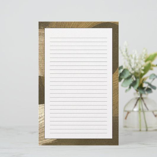 Rundsturm in Tan und Dunkelbraun Briefpapier (Stehend Vorderseite)