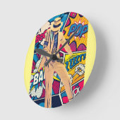 Rundtaktsignal Runde Wanduhr (Winkel)