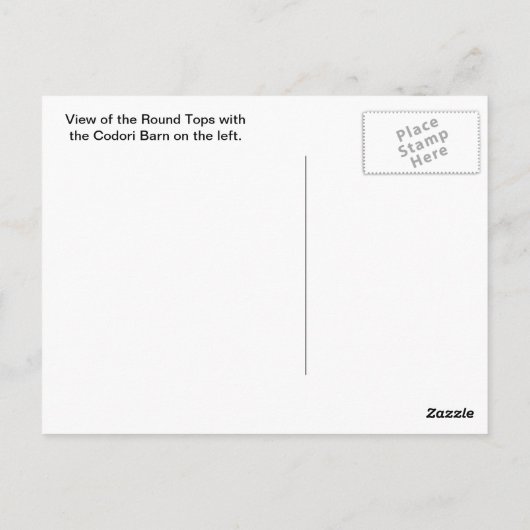 RUNDTHEMEN UND CODORI BARN POSTKARTE (Rückseite)