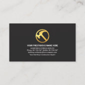 Rundtisch-Platine für Handyman-Werkzeuge aus schwa Visitenkarte (Rückseite)