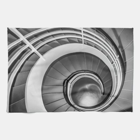 Rundtreppe BW Geschirrtuch (Horizontal)