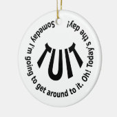 RUNDTUCH KERAMIK ORNAMENT (Links)