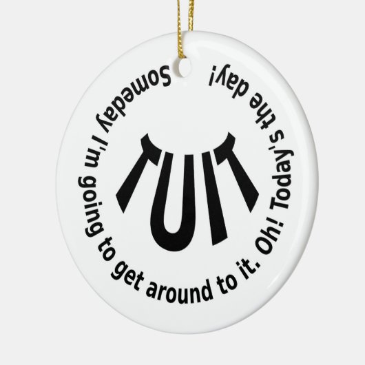 RUNDTUCH KERAMIK ORNAMENT (Links)