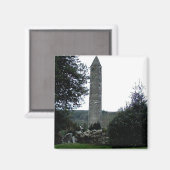 Rundturm, Glendalough, Co. Wicklow, Irland Magnet (Vorderseite/Rückseite)