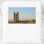 Rundturm im Rechteck Cotswolds Rechteckiger Aufkleber (Tasche)