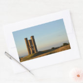 Rundturm im Rechteck Cotswolds Rechteckiger Aufkleber (Umschlag)