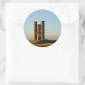 Rundturm in Cotswolds Runder Aufkleber (Tasche)