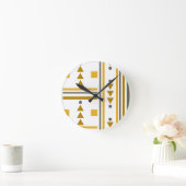 Runduhr im modernen geometrischen Stil Runde Wanduhr (Zuhause)