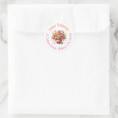 Rundum-Adressetiketten Runder Aufkleber (Tasche)