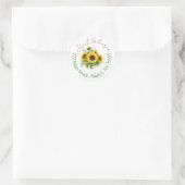 Rundum-Adressetiketten Runder Aufkleber (Tasche)