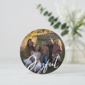 rundum moderne, fröhliche Urlaubskarte Feiertagskarte (Stehend Vorderseite)