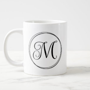 Rundung des Langschrift-Skripts Monogram Jumbo-Tasse