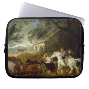 Rundung oben vor dem Sturm, 1805 (Öl auf Platte) Laptopschutzhülle
