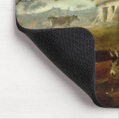 Rundung oben vor dem Sturm, 1805 (Öl auf Platte) Mousepad (Ecke)