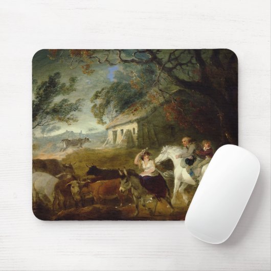 Rundung oben vor dem Sturm, 1805 (Öl auf Platte) Mousepad (Mit Mouse)