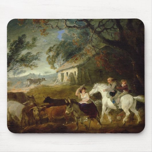 Rundung oben vor dem Sturm, 1805 (Öl auf Platte) Mousepad (Vorne)