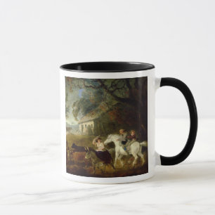 Rundung oben vor dem Sturm, 1805 (Öl auf Platte) Tasse