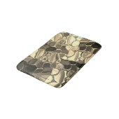 Rundungen in Bronze oder Beige, glänzend Badematte (Schrägansicht)