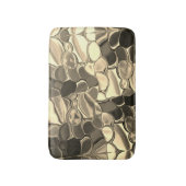 Rundungen in Bronze oder Beige, glänzend Badematte (Vorderseite Vertikal)